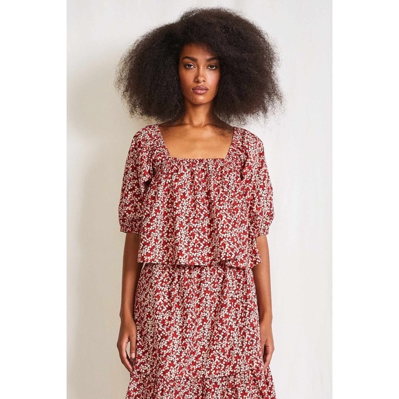 Apiece Apart Tops - NEW Apiece Apart Gali Shirred Top Sz M